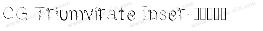 CG Triumvirate Inser字体转换